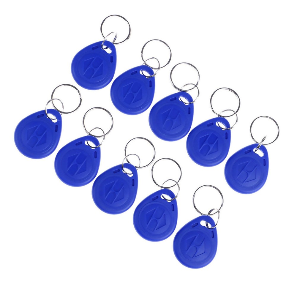 10Pack TK4100 Keychains 125KHZ RFID Proximity ID Card Token Tags Key Waterproof