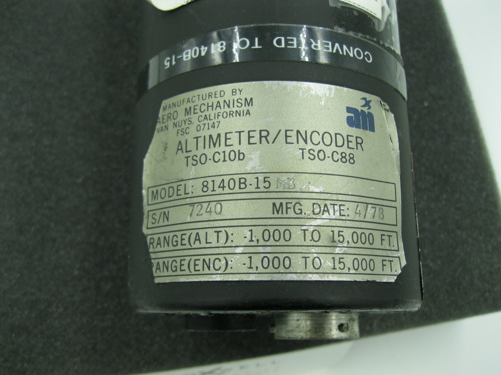 Aero Mechanism 8140B-15 Altimeter Encoder