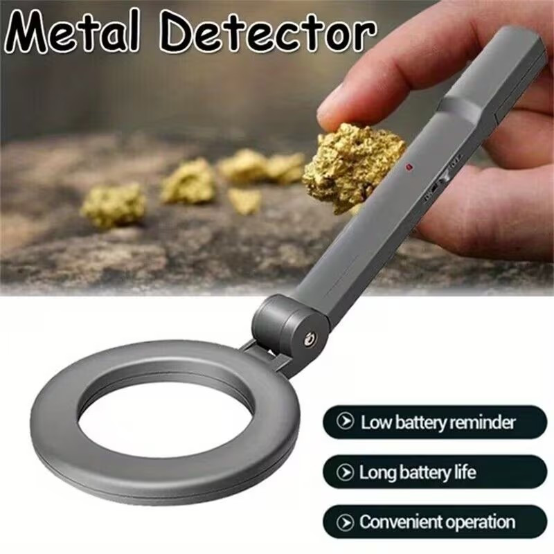 Handheld Folding Mini Metal Detector, High-precision Metal, Treasure Finder