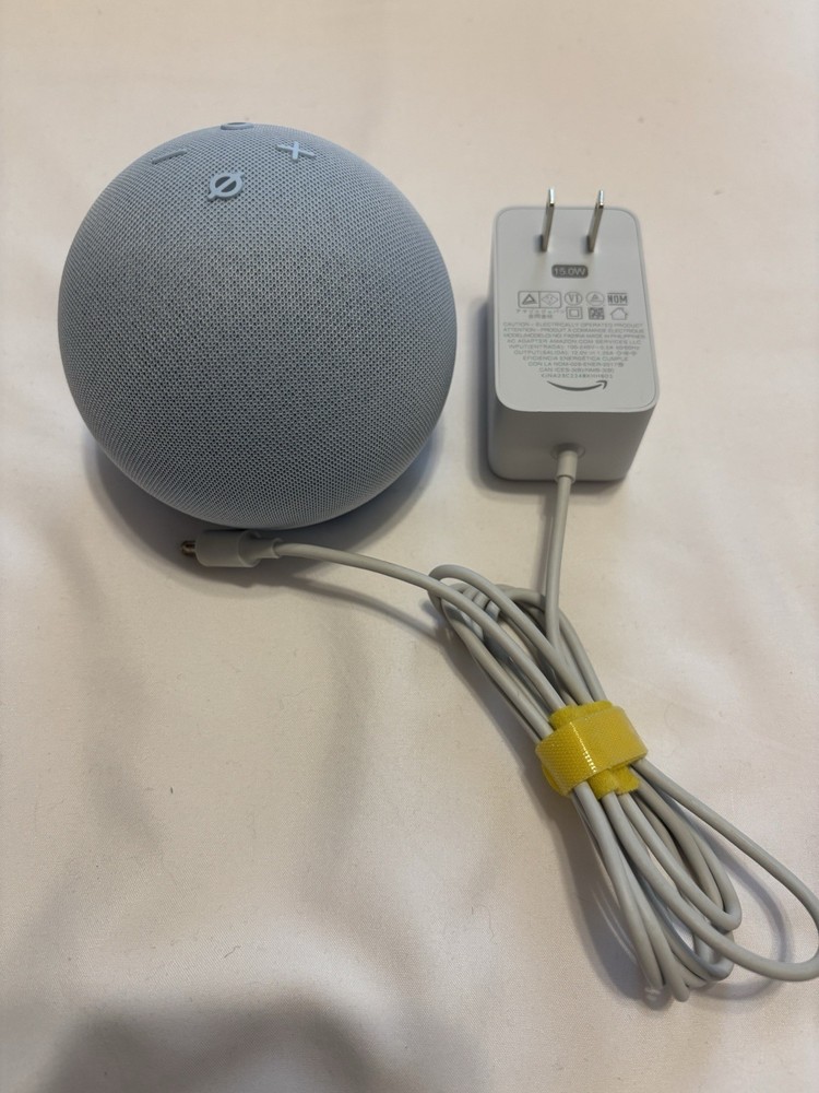 Blue Amazon Alexa Echo Dot LED Clock Smart Speaker