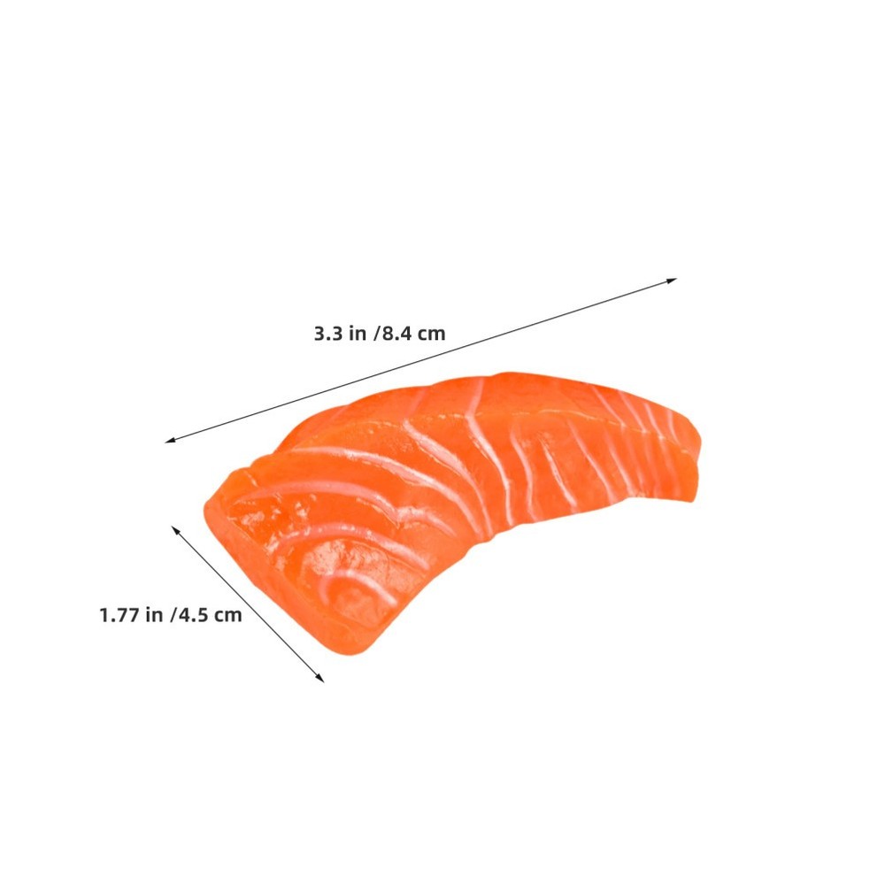2 Pcs Simulated Salmon Props Artificial Food for Display Fish Models