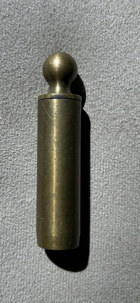 Vtg Brass BlackPowder Muzzleloading Shooting Adjustable Measure & Booklet