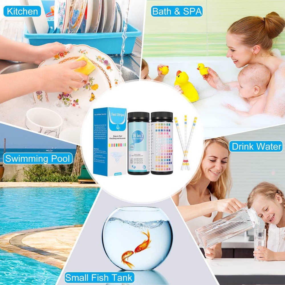 Water Quality Test Kits 16 In 1 Drink Water Test Strips Lead Testing Kit