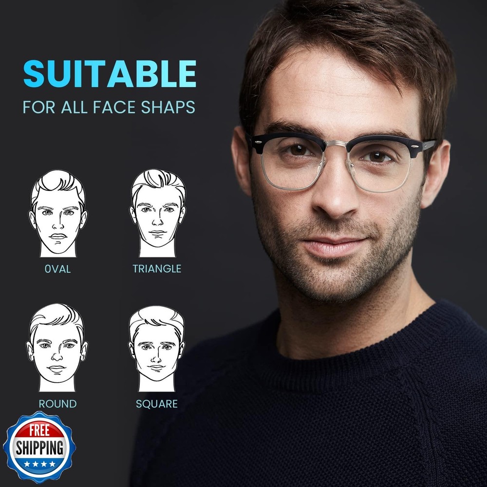 racico Computer Blue Light Blocking Glasses Blue Light Glasses Men Women, Ant