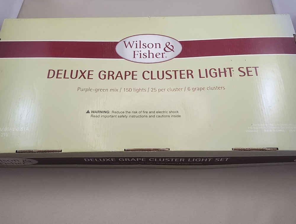 GRAPE Cluster String Lights Wine Bar Decor NEW 150 Lights Vintage