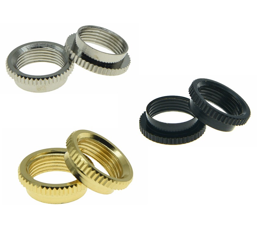 2pcs Brass Metric Thread M12 Toggle Switch Deep Nut fits Epiphone/Import Guitars