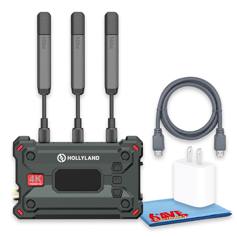 Hollyland Pyro S 4K HDMI SDI Wireless Video Transmitter Bundle