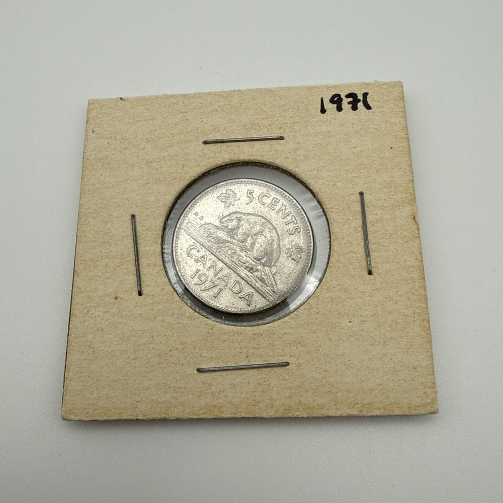 1971 Canada 5 Cents Coin