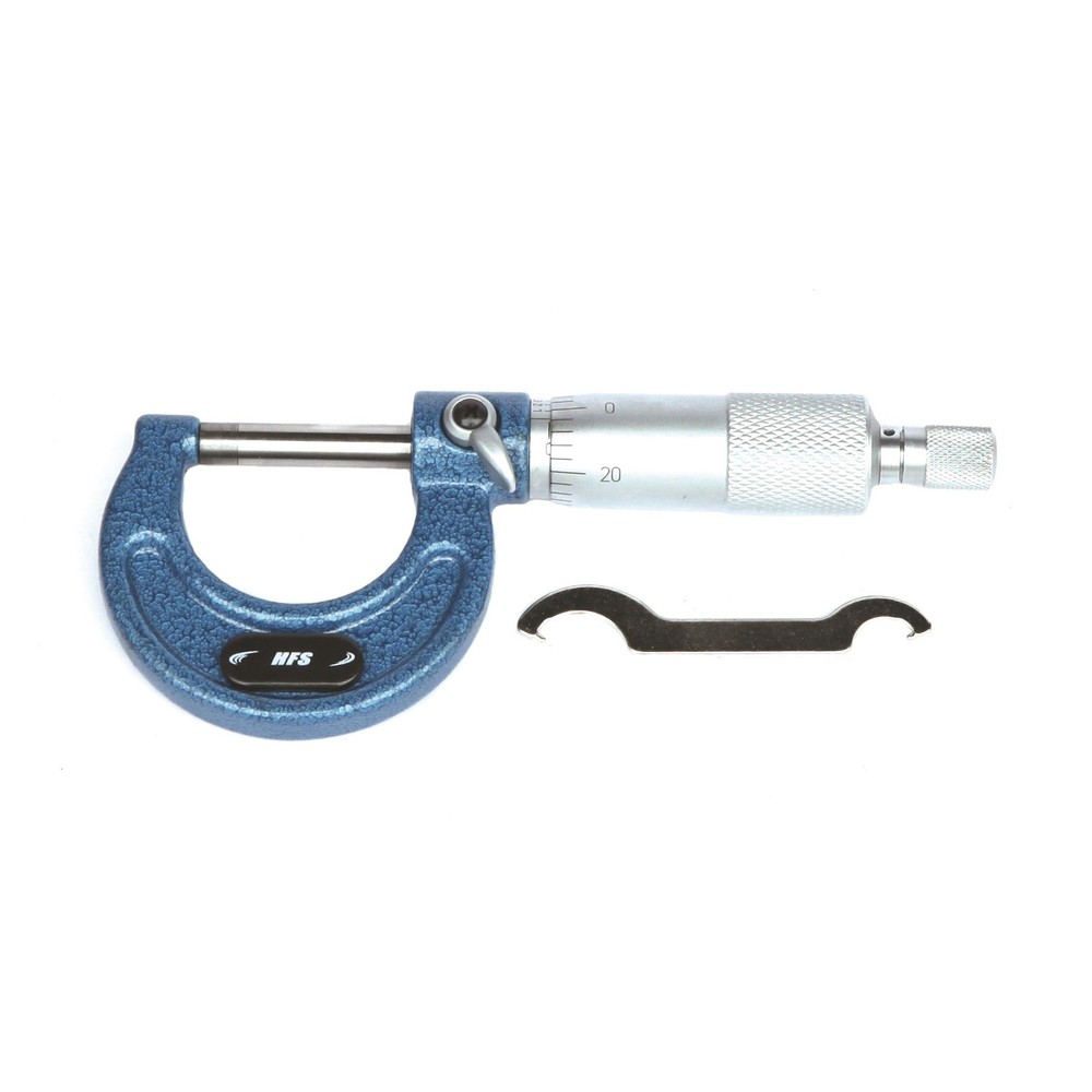 HFS(R) 0-1" x 0.0001" Solid Metal Frame Outside Micrometer (Plastic Case)