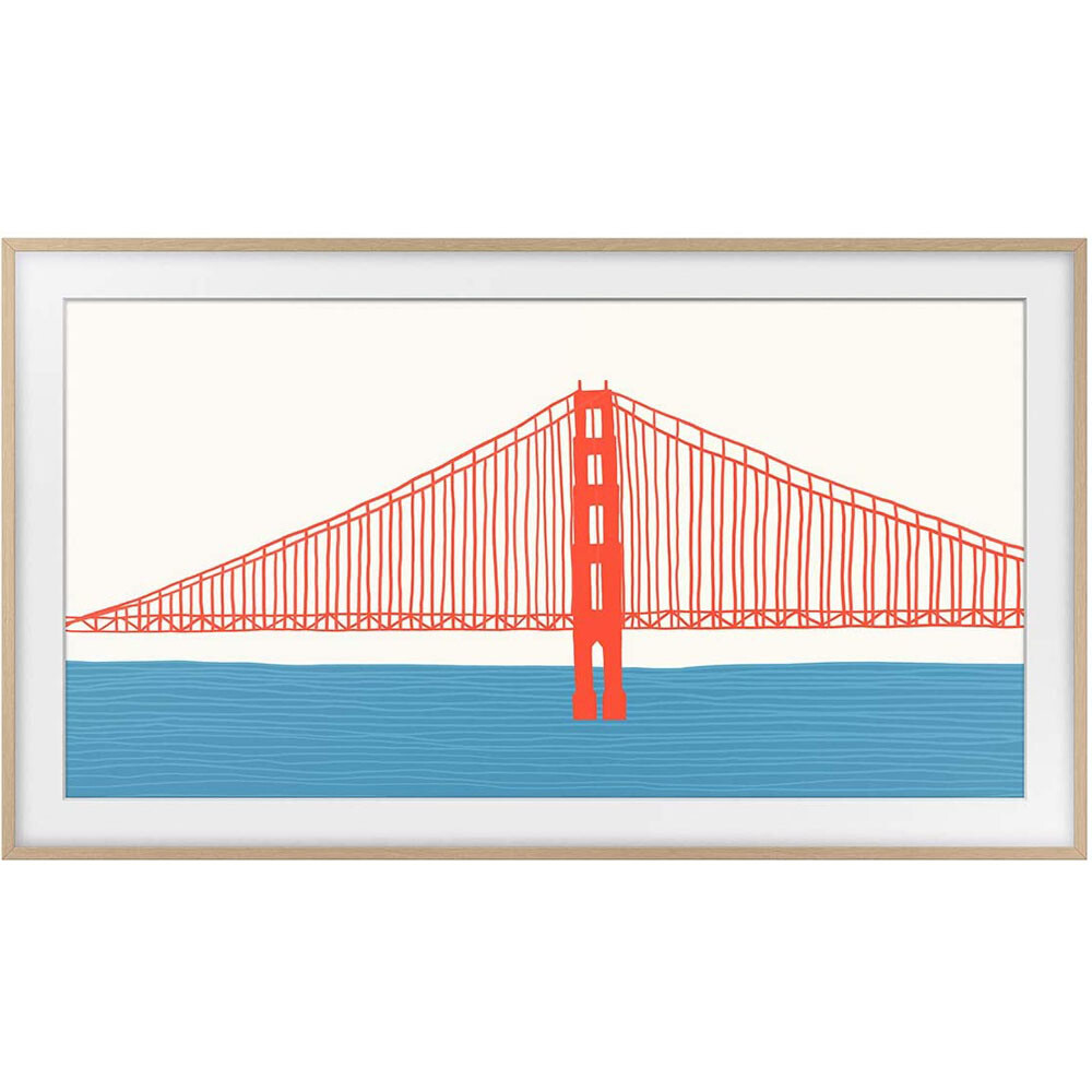 Samsung 55" The Frame Customizable Bezel - Modern Teak VG-SCFA55TKBZA