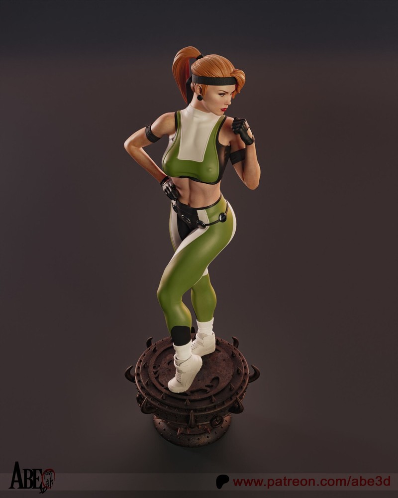 Sonya Blade (MK) Statue 3D Print Unpainted/Unassembled