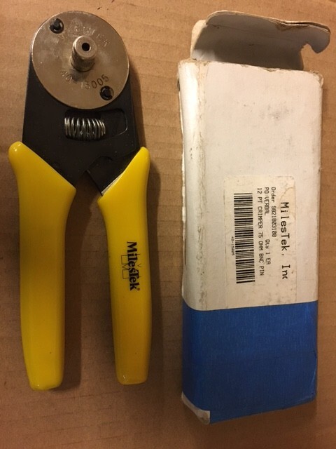 MilesTek coaxial cable crimpers and strippers, (3 different tools)