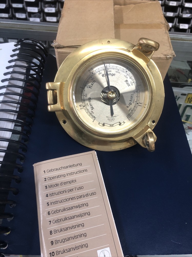 Nautical Saloon Barometer . German Made. Does Not Have Wall Hanging Part