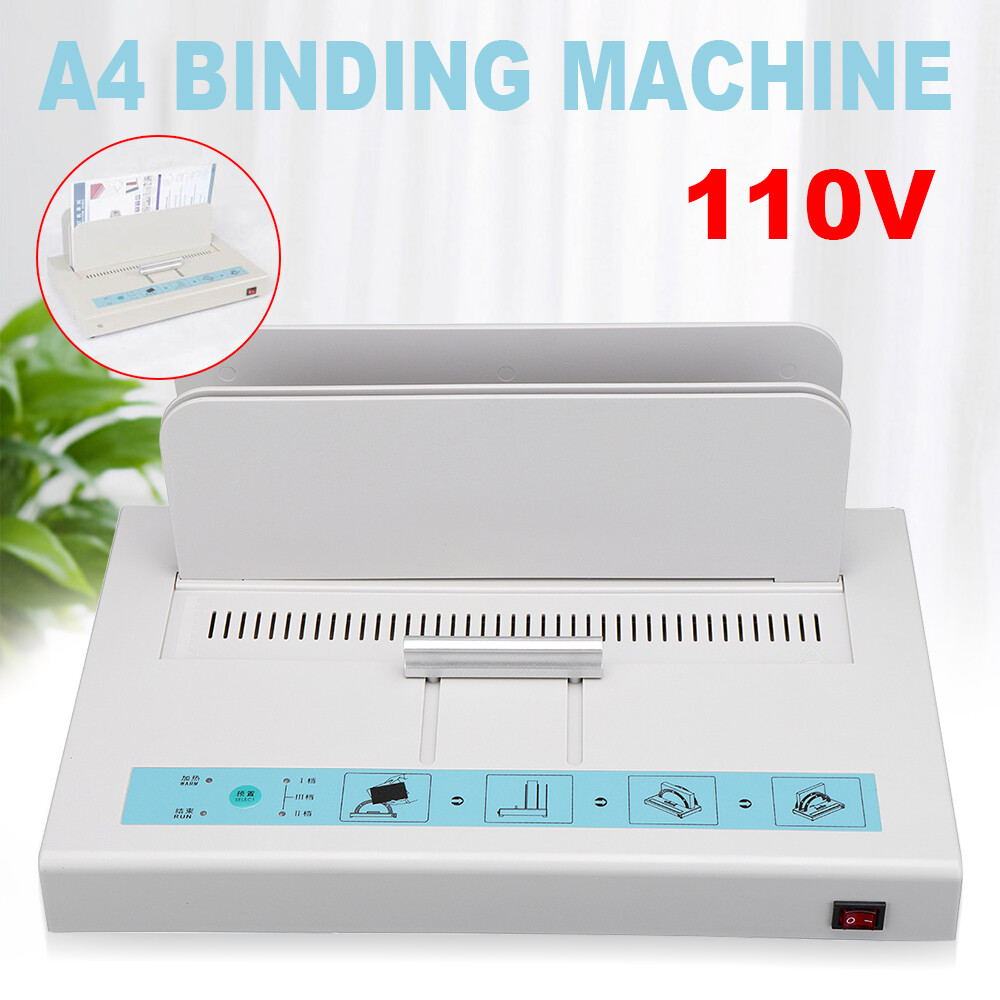 110V Paper Binding Machine Electric Book Automatic Binder Thermal Binding Machin