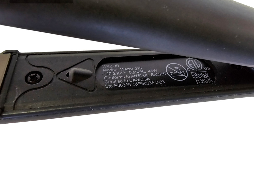 Wazor Hair Flat Iron 1” Ceramic Titanium Straightener Waves Neg Ionic Tested