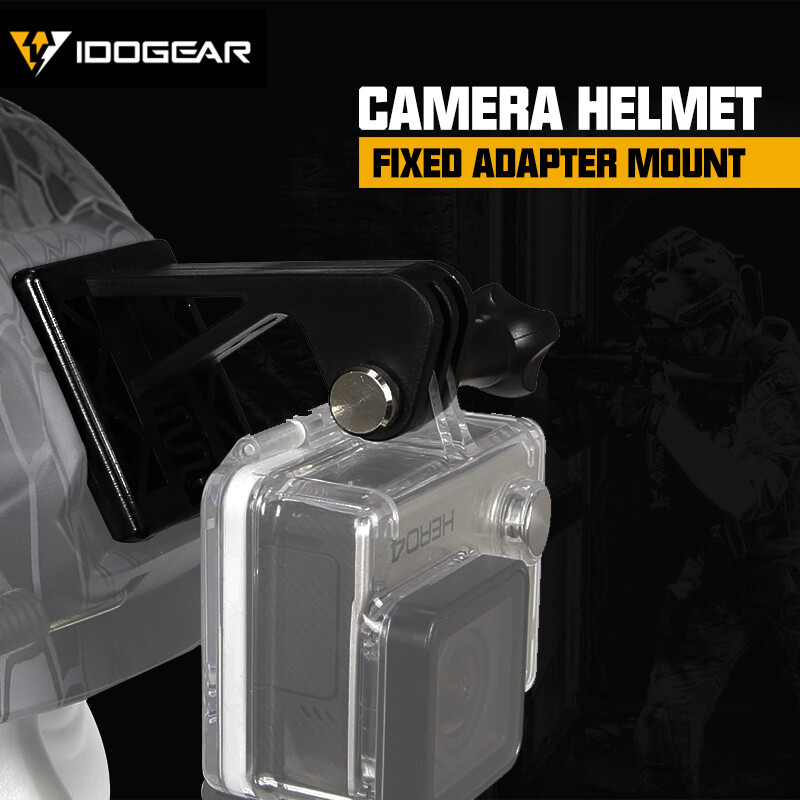 IDOGEAR Tactical Camera Helmet Fixed Adapter Mount Camera Adapter Kit for GoPro