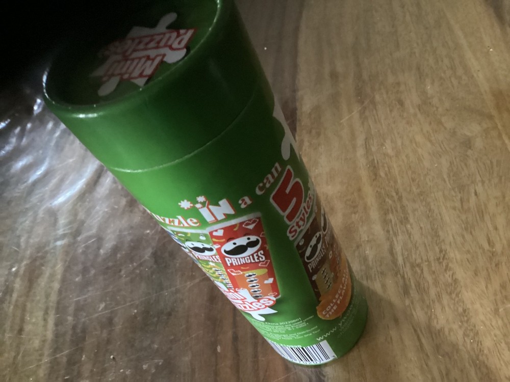 Pringles Chips Sour Cream & Onion Mini Puzzle. Christmas Tree. Complete