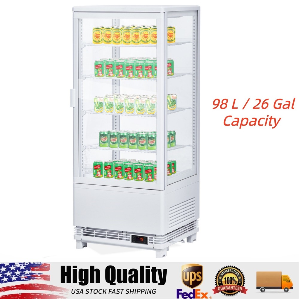 Commercial Cake Display Refrigerator, 3.5 Cu Ft Countertop Pastry Display Case