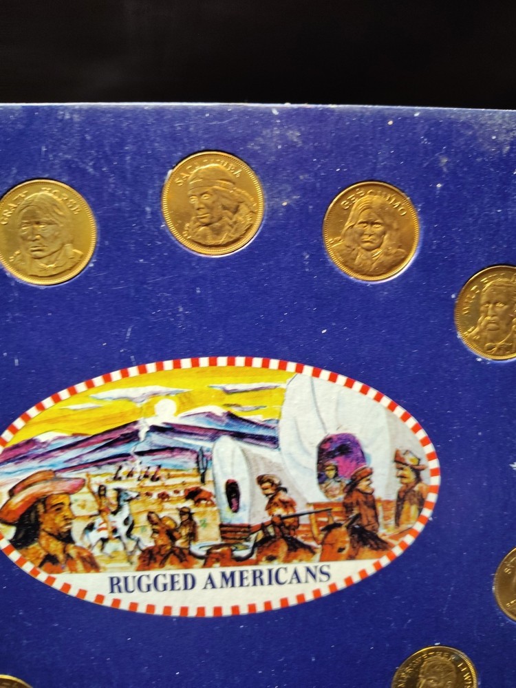 Franklin Mint 1970 Rugged Americans Coin Set Complete