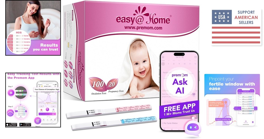 QuickTesting 120-Piece Ovulation & Pregnancy Strips – Your Conception Ally