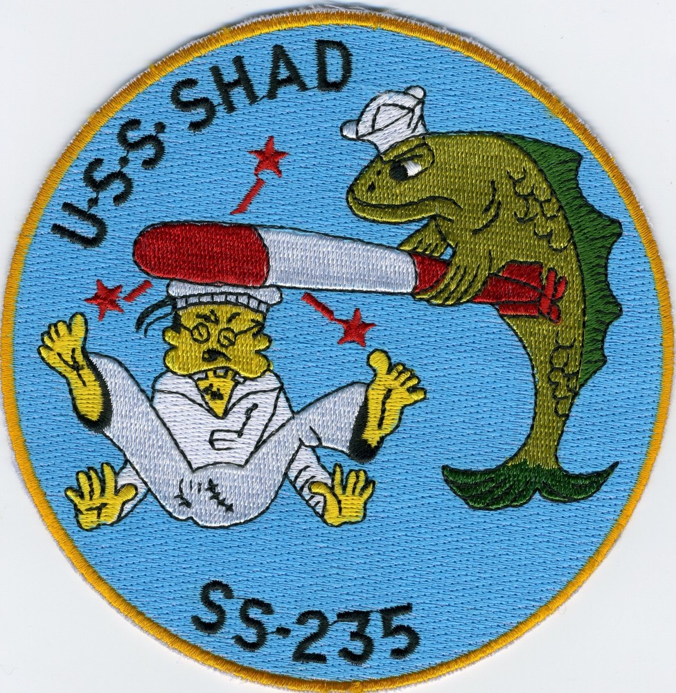 USS SHAD SS 235 -  BCPatch Cat. No. B538