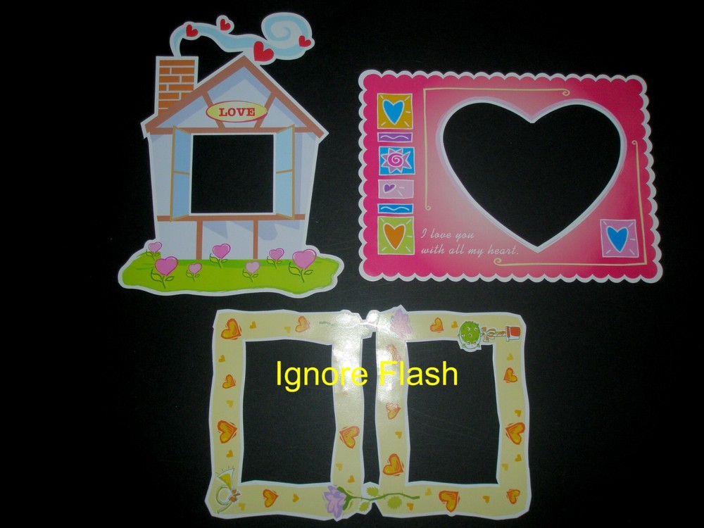 Valentines 12 paper die cuts Ready to use NIP