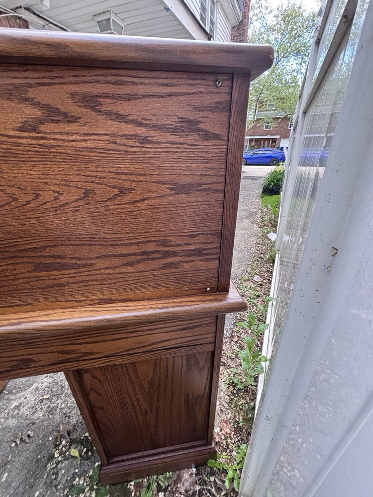 Arts & Crafts Solid Oak Roll Top Desk