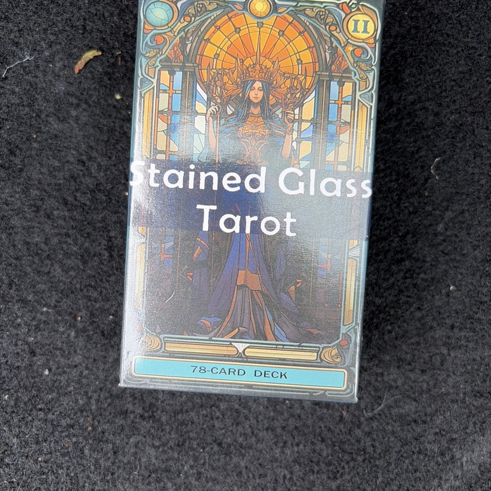 78 Tarot Card Deck STAINED GLASS Unique