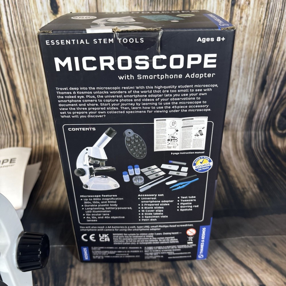 The Thames & Kosmos Microscope Essential STEM Tool with Smartphone Adapter Bugs