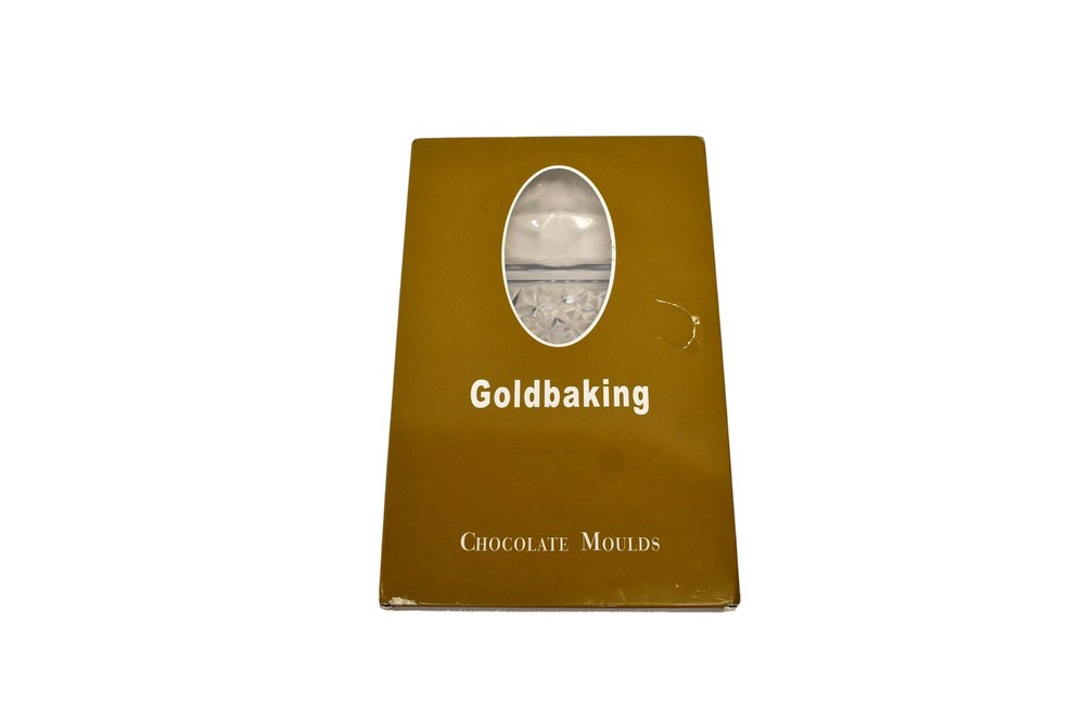 Goldbaking Medium Polycarbonate Chocolate Mold Clear Solid Baking Tray 3 Pack