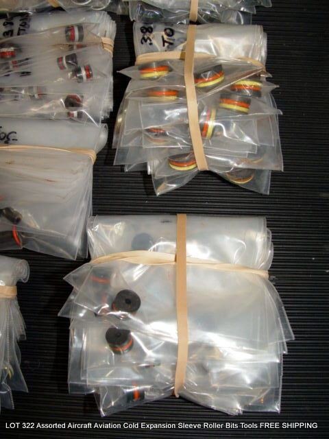 LOT 322 Assorted Aviation Cold Expansion Sleeve Roller Bits Tools FREE SHIPPING