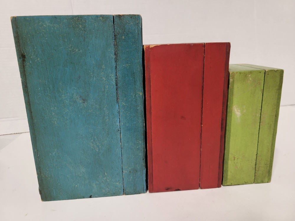 Set 3 Vintage Italy Cirque De Venise Storage Nesting Boxes Solid Wood Made India
