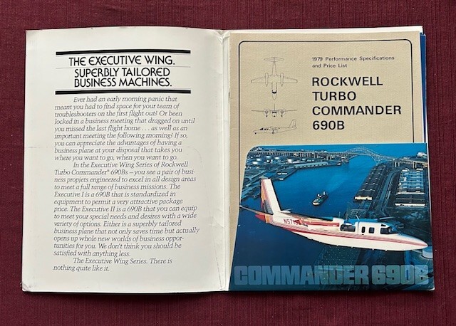 Rockwell Commander 690B 1978 Brochure