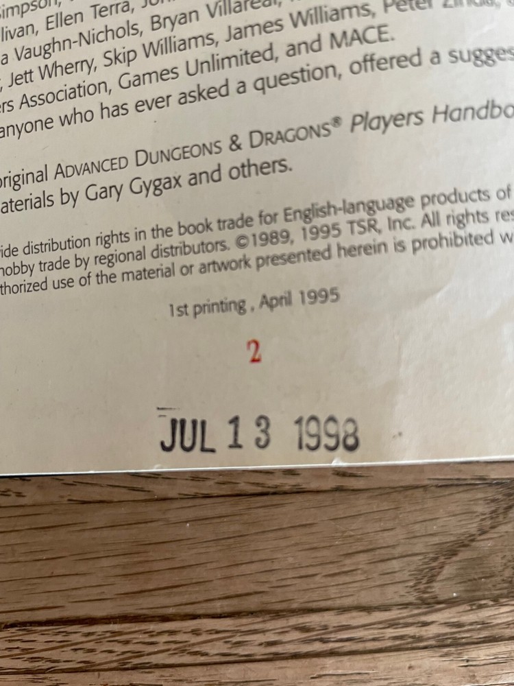 Dungeon Master Guide 2160, Advanced Dungeons & Dragons