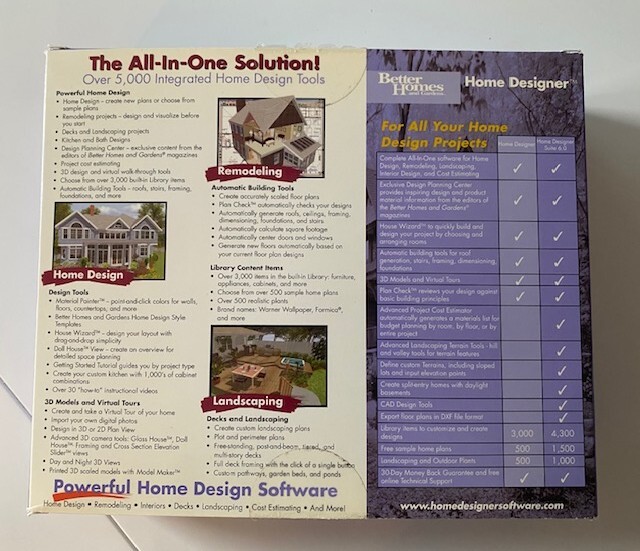 Better Homes and Gardens Powerful Home Design software - CD-ROM - Windows