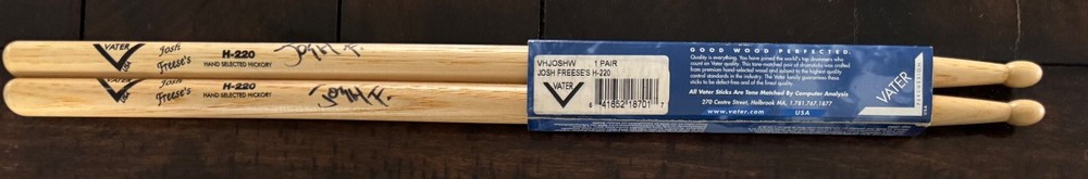 Vater Josh Freese Signed Drumsticks