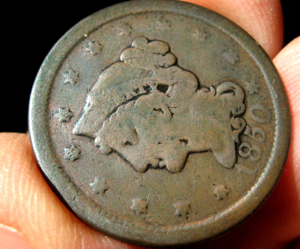 1850 LARGE CENT ~ Good