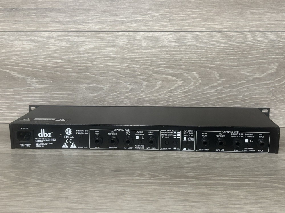 DBX Professional Prodcuts 234 2/3/4-Way Crossover - TESTED & WORKING