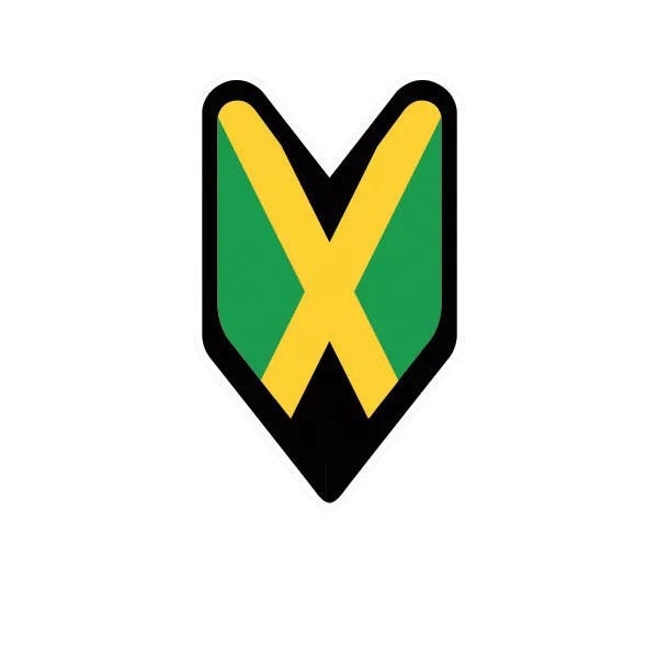 Jamaican Driver Badge Sticker Decal