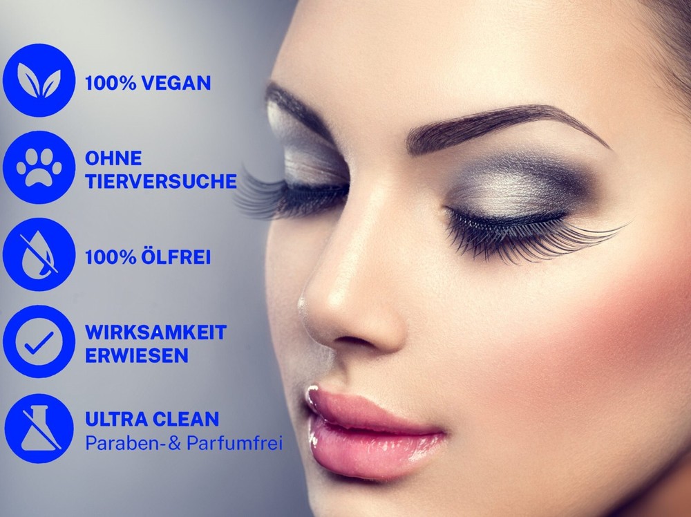 Eyelash Growth Serum, Enhancer Serum for Lashes Vitamin B5, B7, E,