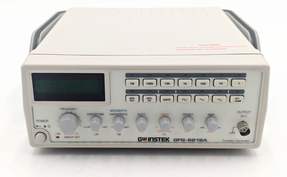 GW INSTEK GFG-8219A Function Generator, 3MHz, 6-Digits, Analog