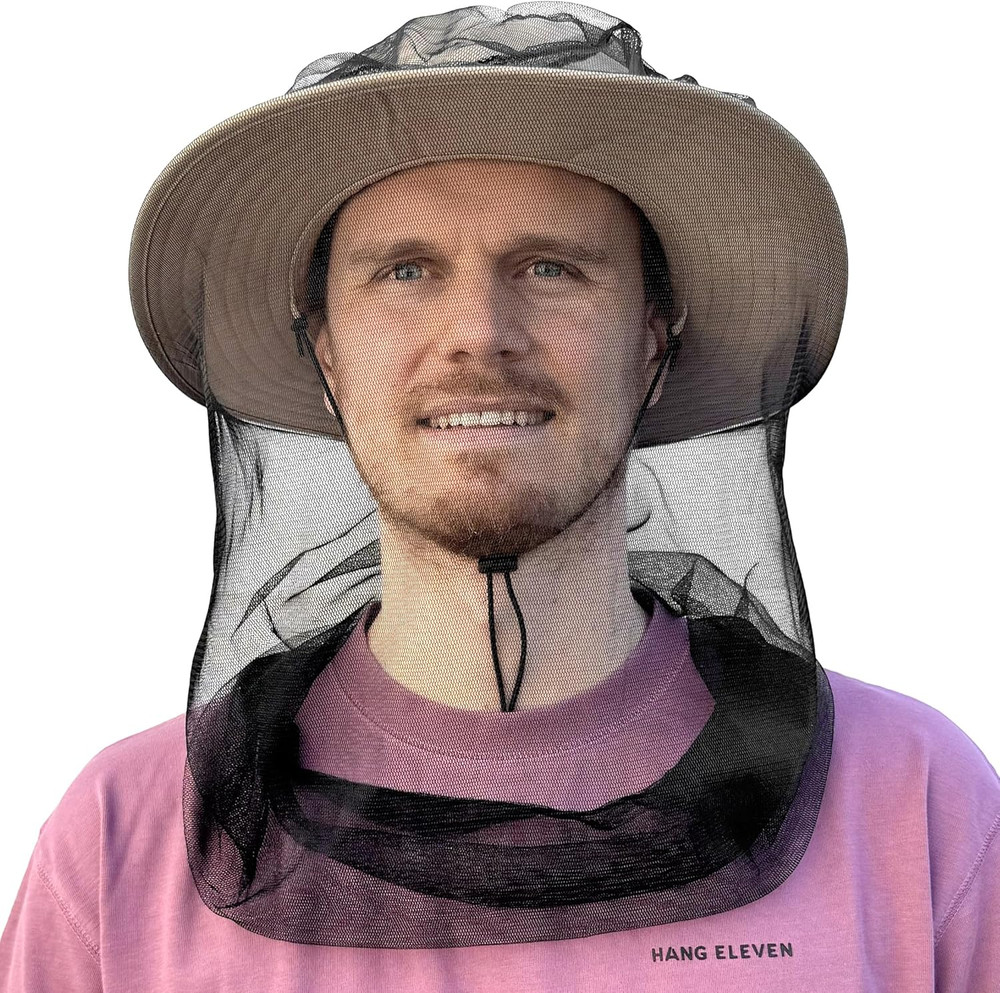 Mosquito Head Net for Insect, Fly & Bug Protection - Quality Mesh Netting for Tr