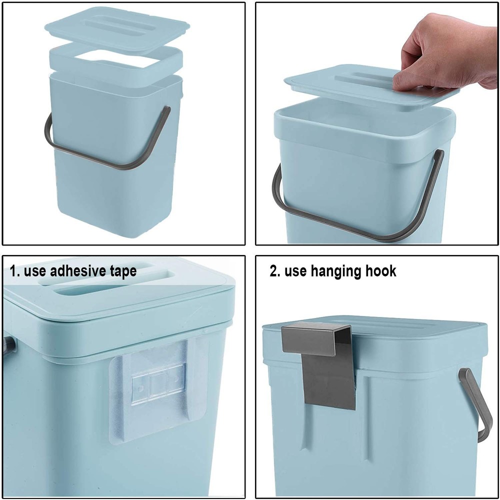 Compost Bin Kitchen Small Compost Bin For Kitchen Countertop Compost Bucket Blue