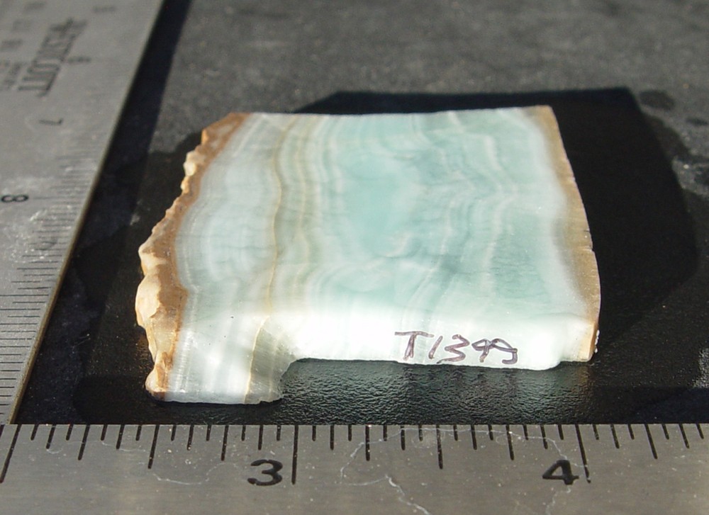 Blue Aragonite Lapidary Slab T1349