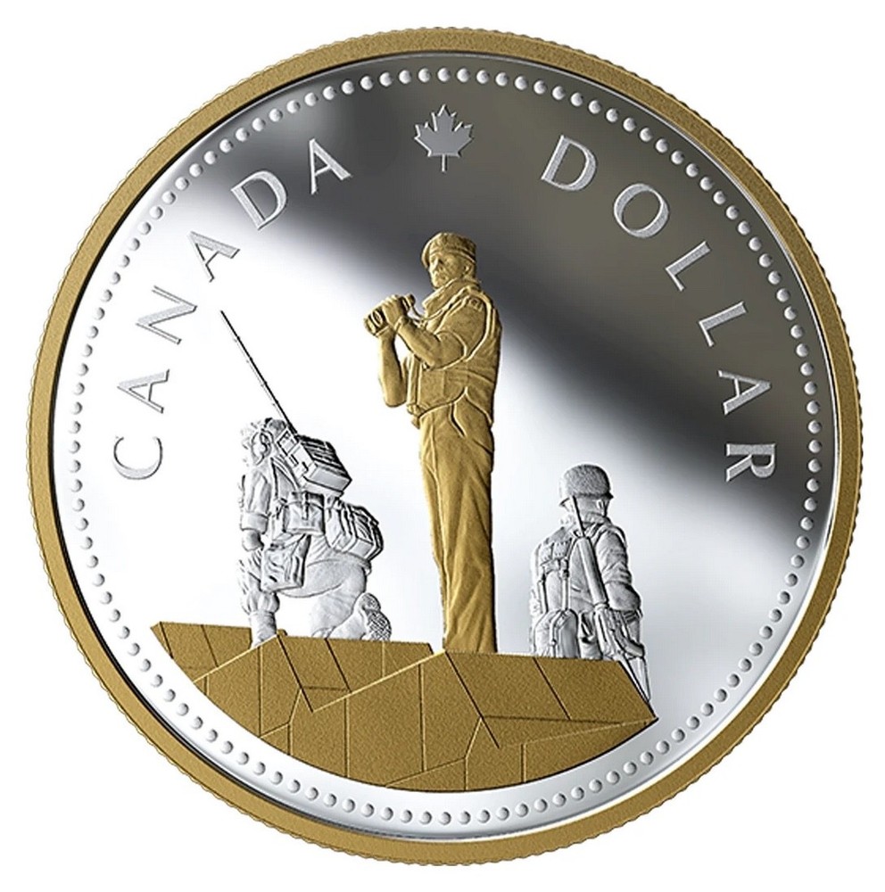 2019 Canada 2-oz $1 Renewed Silver Dollar: Peacekeeping