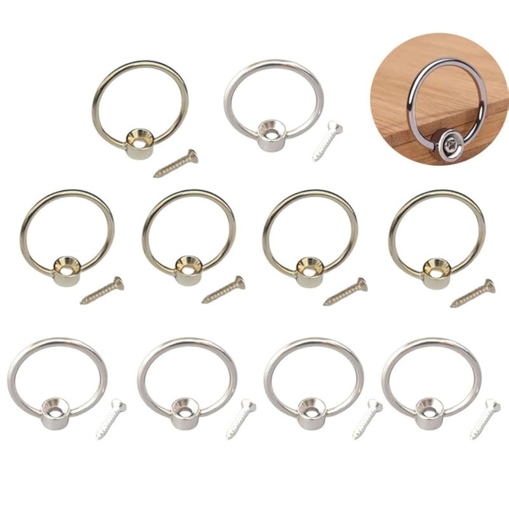 10 Pack Wooden Cutting Boards Hanging Ring with Mount Screw Cutting Board Han...