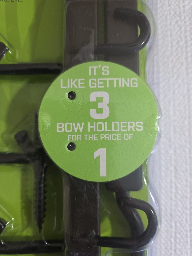 HME Better Tree Stand Bow Hanger with Accessory Hooks and Mounting Screws