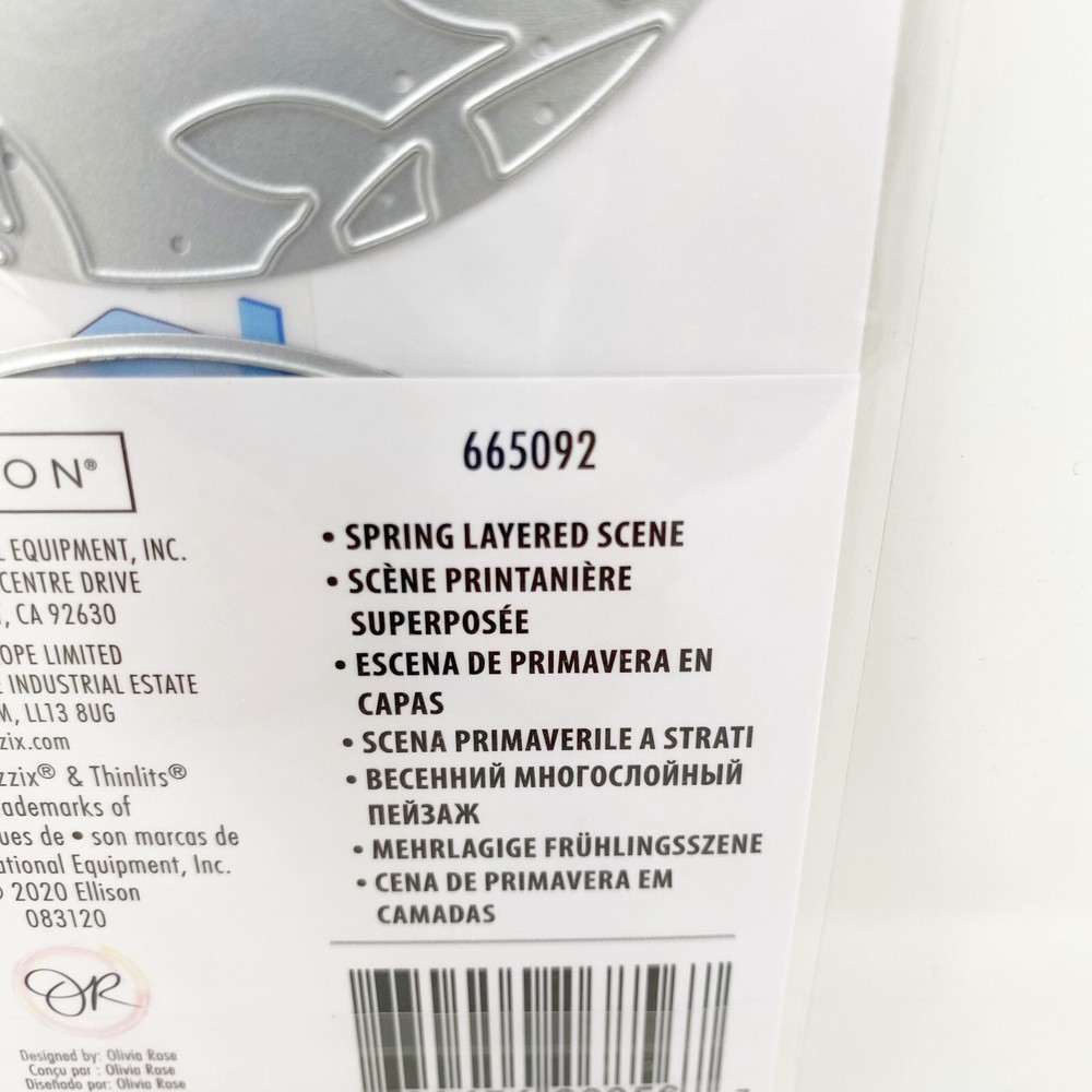 Sizzix Thinlits Spring Layered Scene Cutting Dies by Olivia Rose 665092 NEW