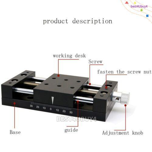 X-Axis Manual Linear Stage Translation Displacement Platform Stroke 100mm