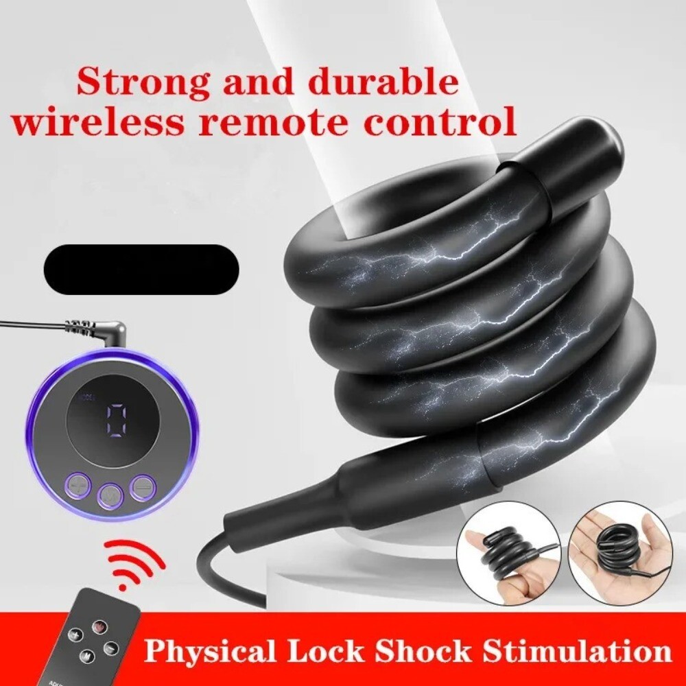 Electric E-Stim Penis Stretcher Enhancer Ball-Scrotum-Ring-Delay-Ejaculation Men